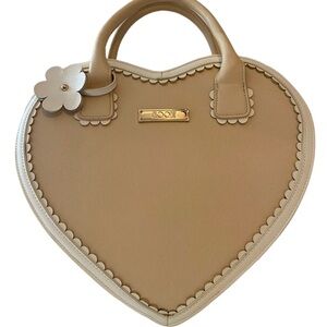 Floozie Frost French Heart-Shaped Beige Bag Medium Size
